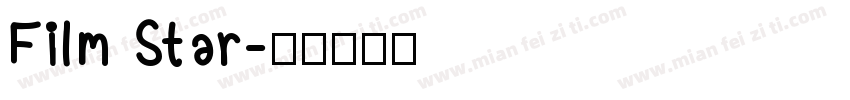 Film Star字体转换